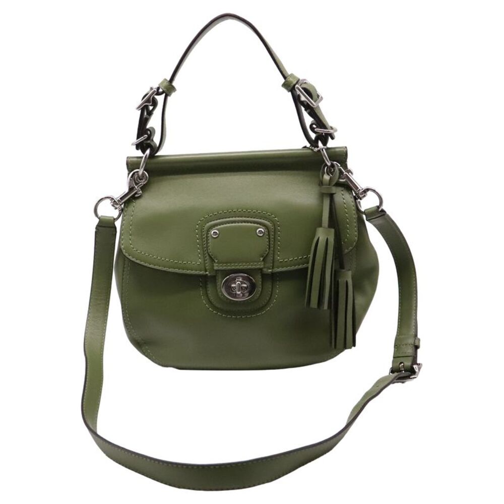Coach Willis Two-Way Handbag in Olive Leather